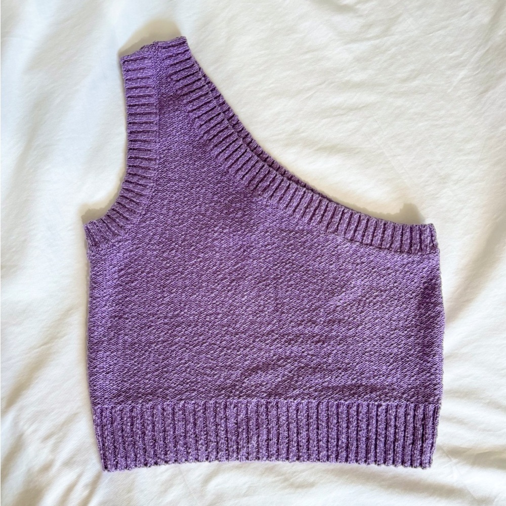Madewell Textural-Knit One-Shoulder Sweater Tank
